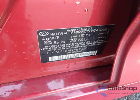 2018 Hyundai Sonata Sel z USA, uszkodzony, nr VIN 5NPE34AF2JH635569